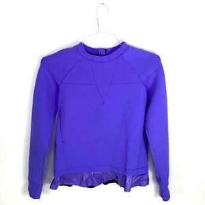 Ivivva Girls Purple Peplum Long Sleeve Sz 14